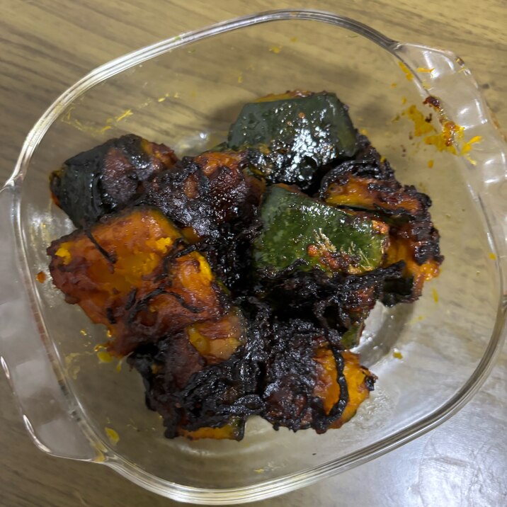 かぼちゃと塩昆布の炒め物